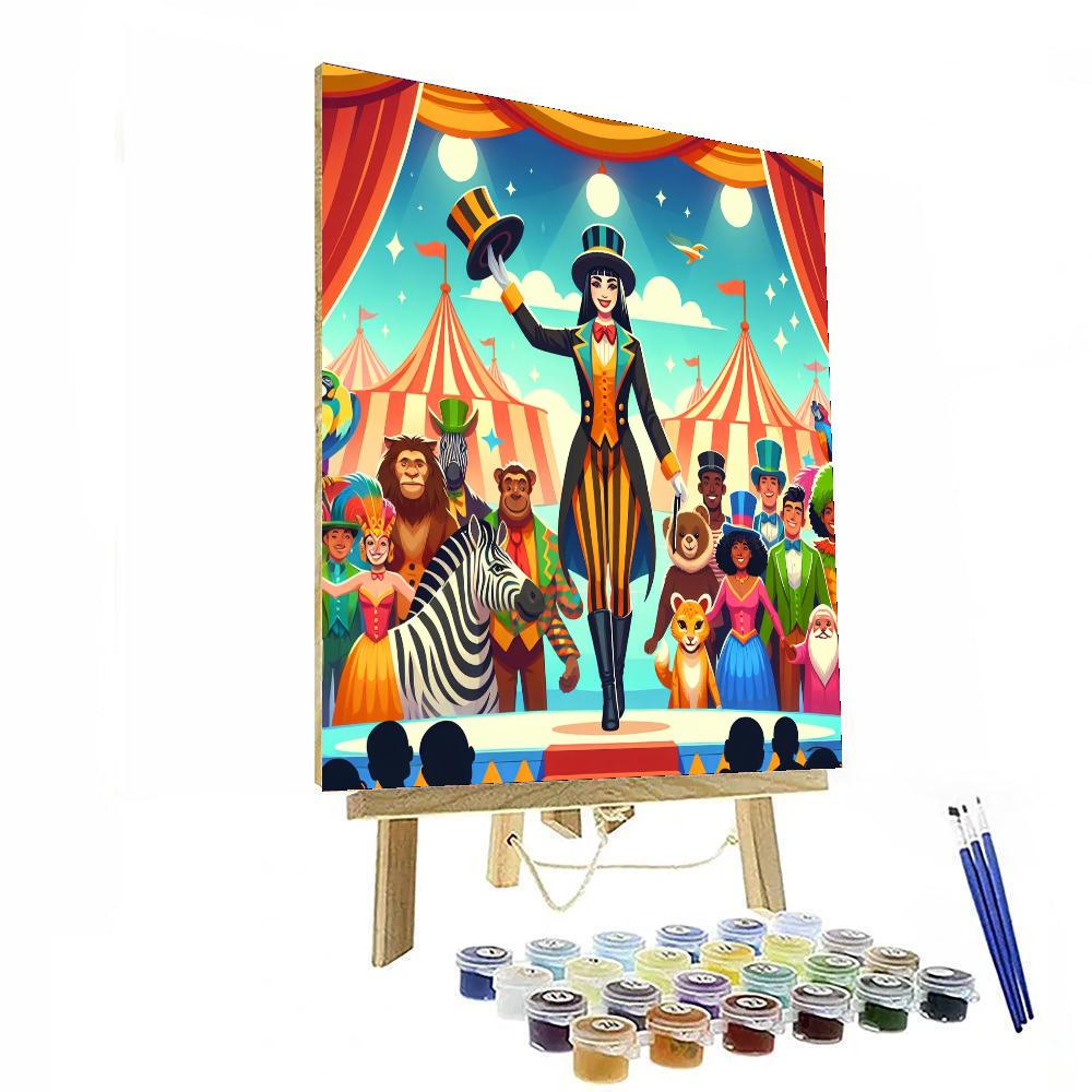 Magic Circus Performance DIY Paint By Numbers