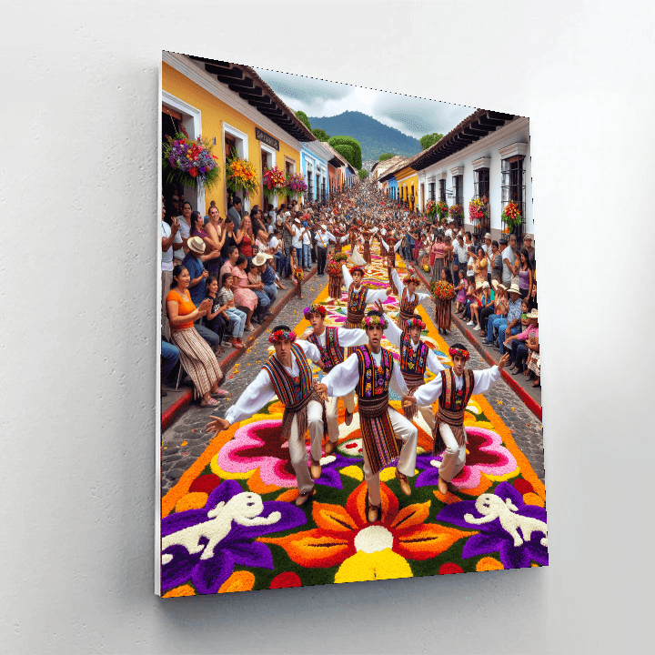 Flower Festival - Antigua, Guatemala Paint By Number