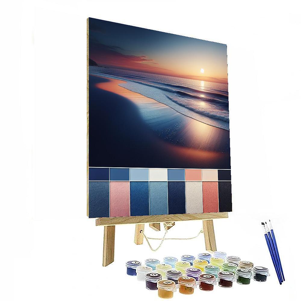 Soothing Coastal Serenity Painting By Numbers Kit
