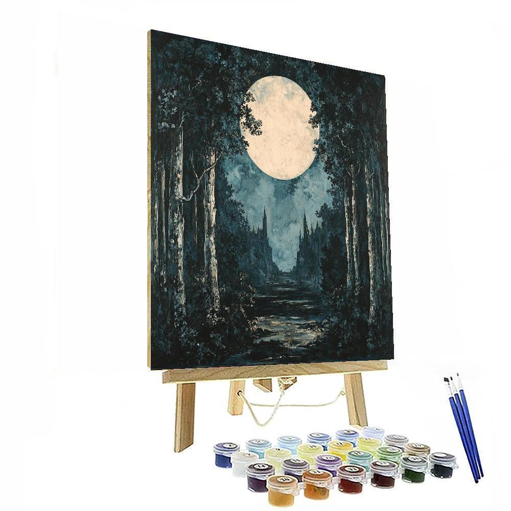 Henry Fuseli Inspired Gothic Fantasy Landscape  Paint By Numbers