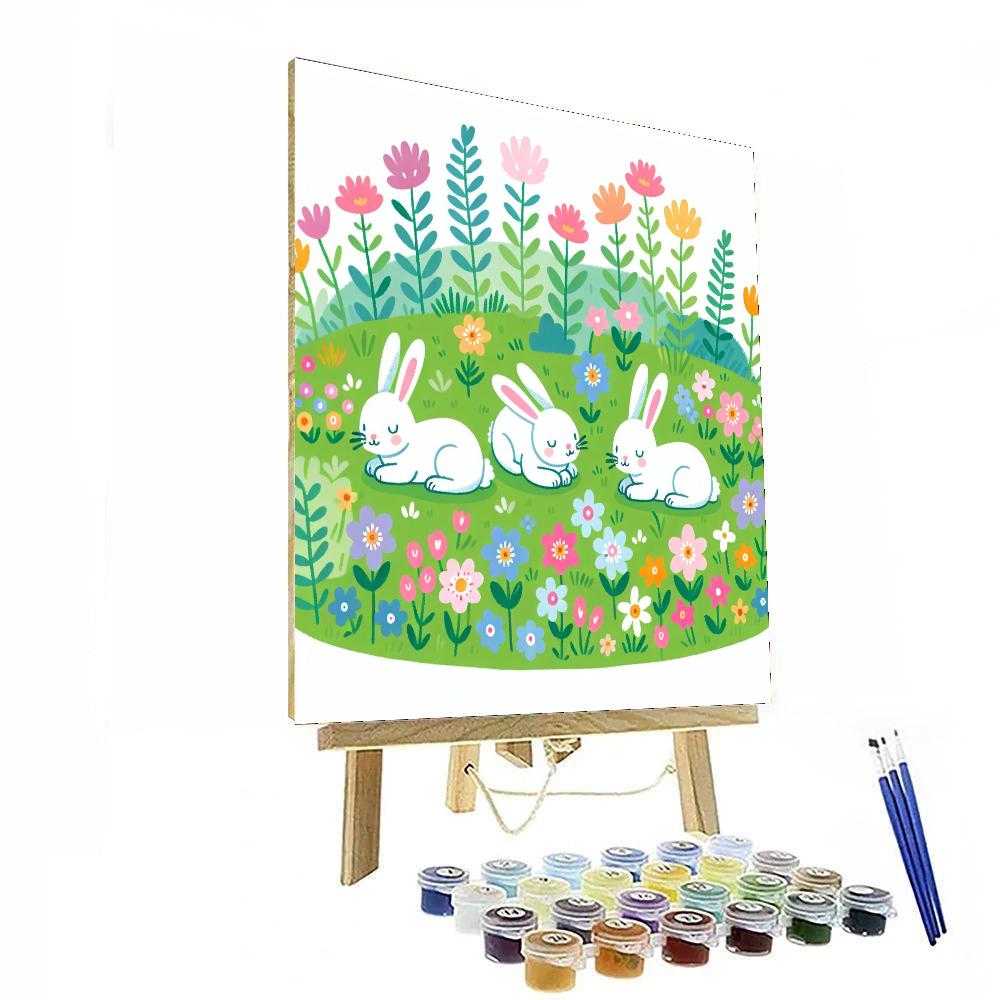Restful Rabbits Numbered Painting Kits