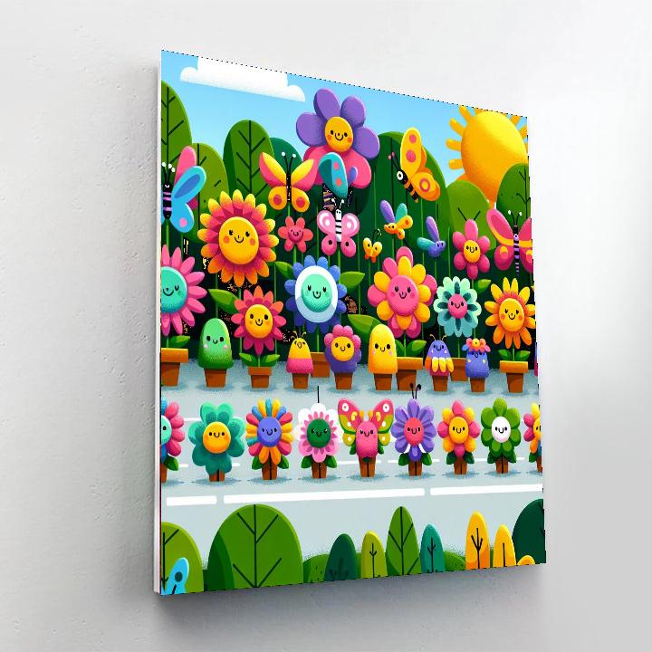 Colorful Garden Parade Paint By Numbers