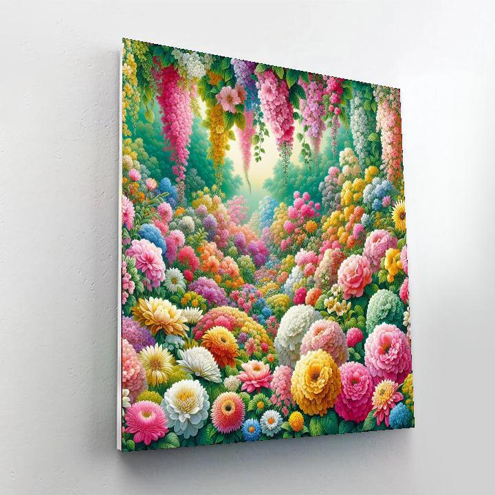 Gorgeous Floral Symphony Numbered Painting Kits