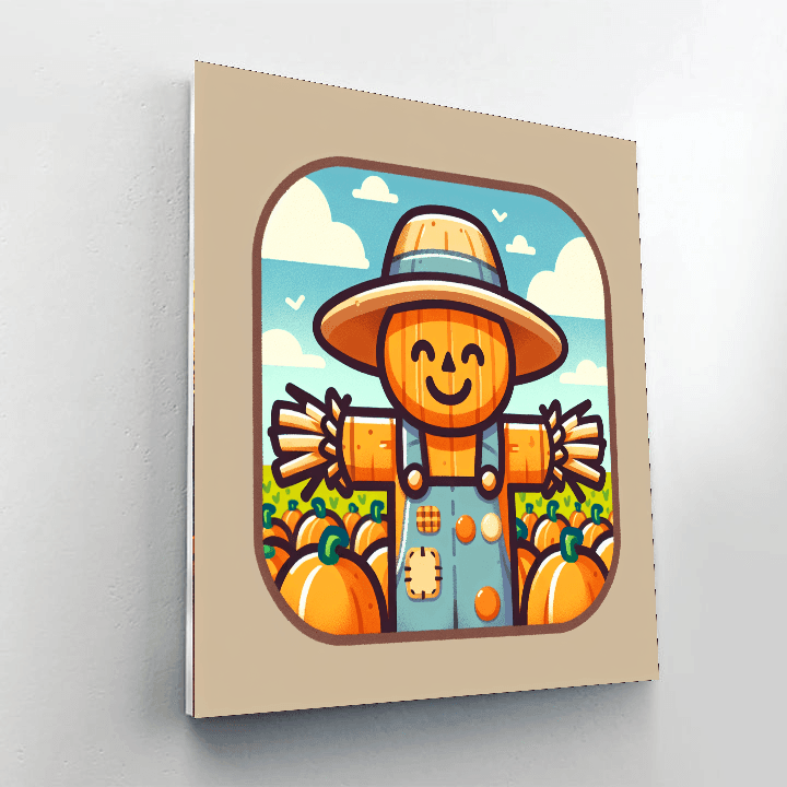Spooky Scarecrows Number Painting