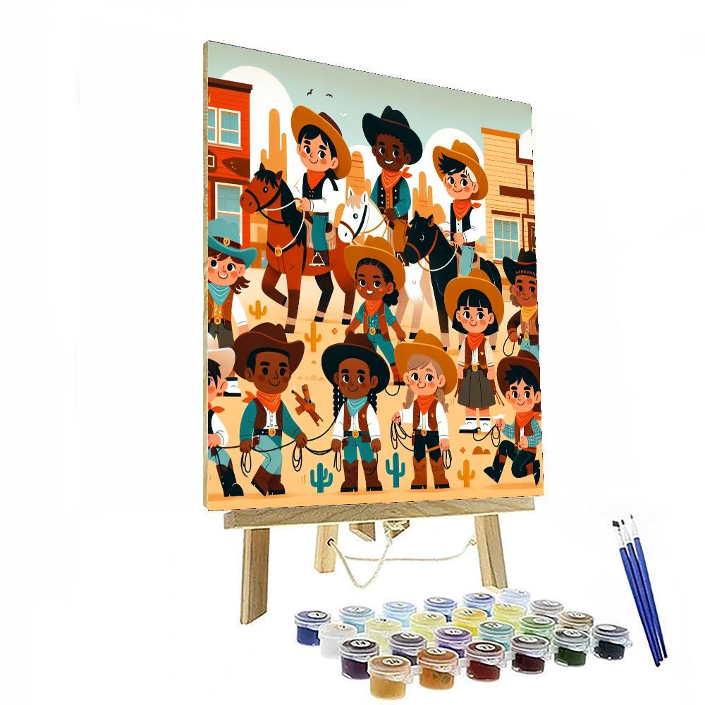 Wild West Frontier Days Paint By Numbers Art