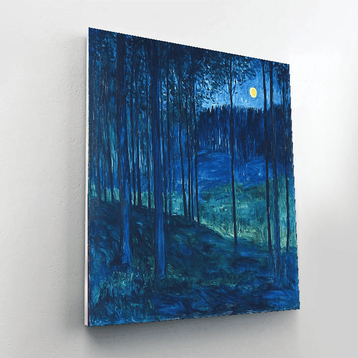 Edvard Munch Inspired Munch's Twilight Forest  Paint By Numbers Art