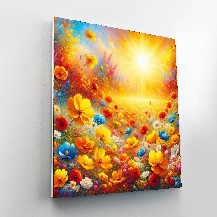 Radiant Flower Meadow Paint By Color