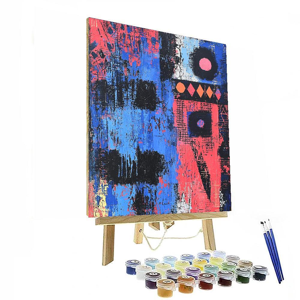 Jean-Michel Basquiat Inspired Cultural Threads  Paint By Numbers Kits