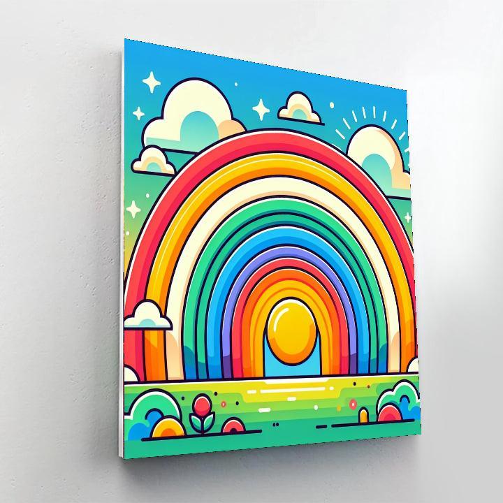 Rainbow Dreams Parade Paint By Number