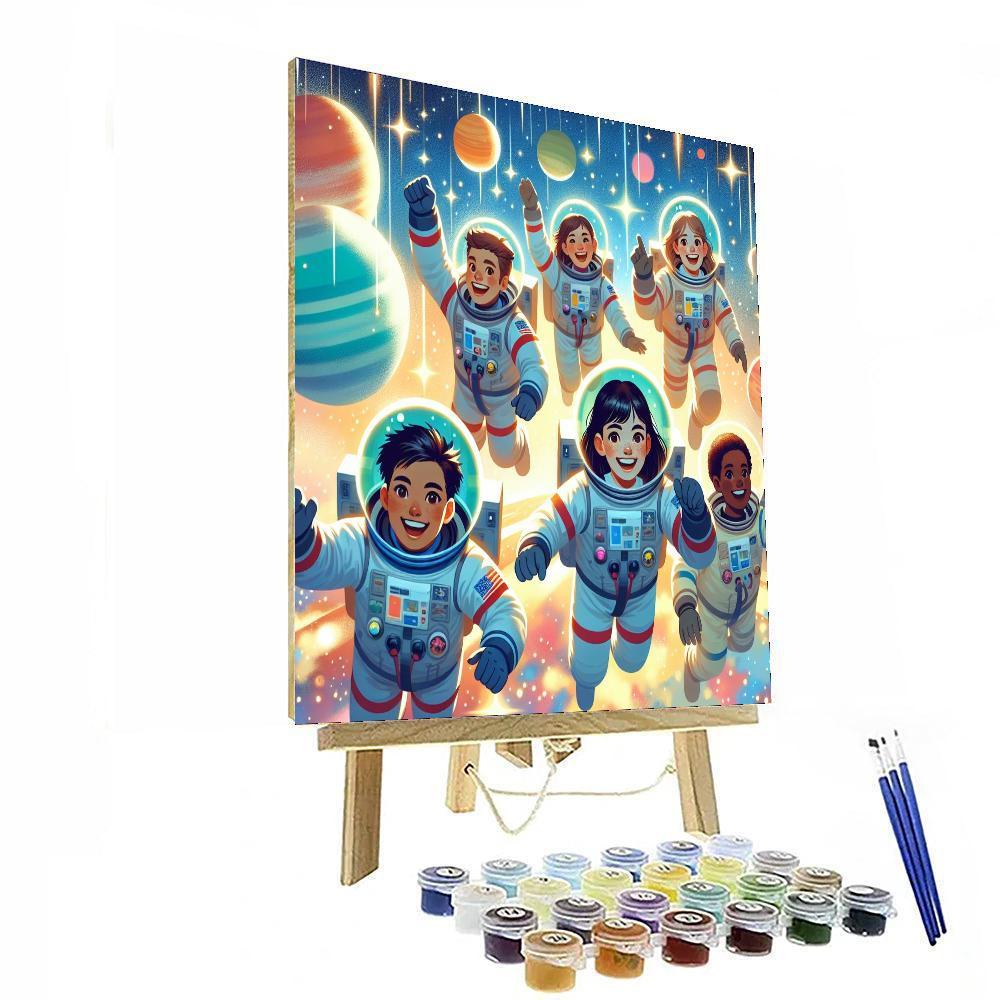 Magical Space Journey Painting Number Kit