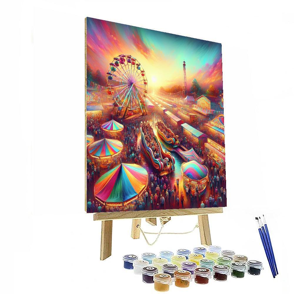 Nostalgic Country Fair Painting By Numbers Kit