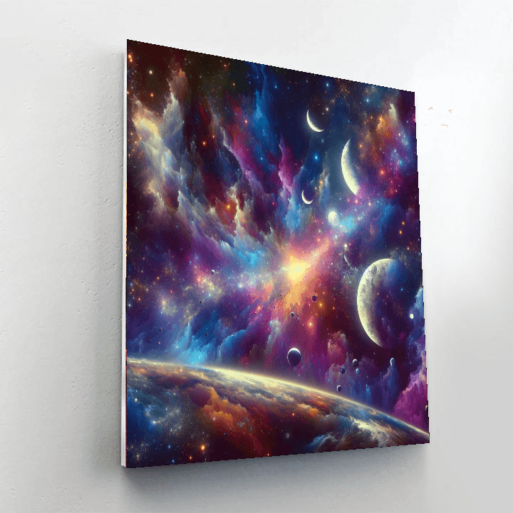 Cosmic Wonderscape Number Painting