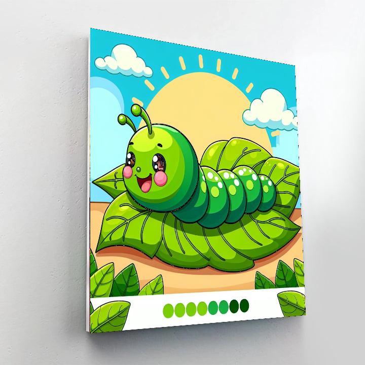 Happy Caterpillar Numbered Painting Kits