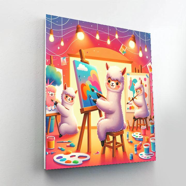Artistic Alpaca Fiesta Painting By Numbers Kit