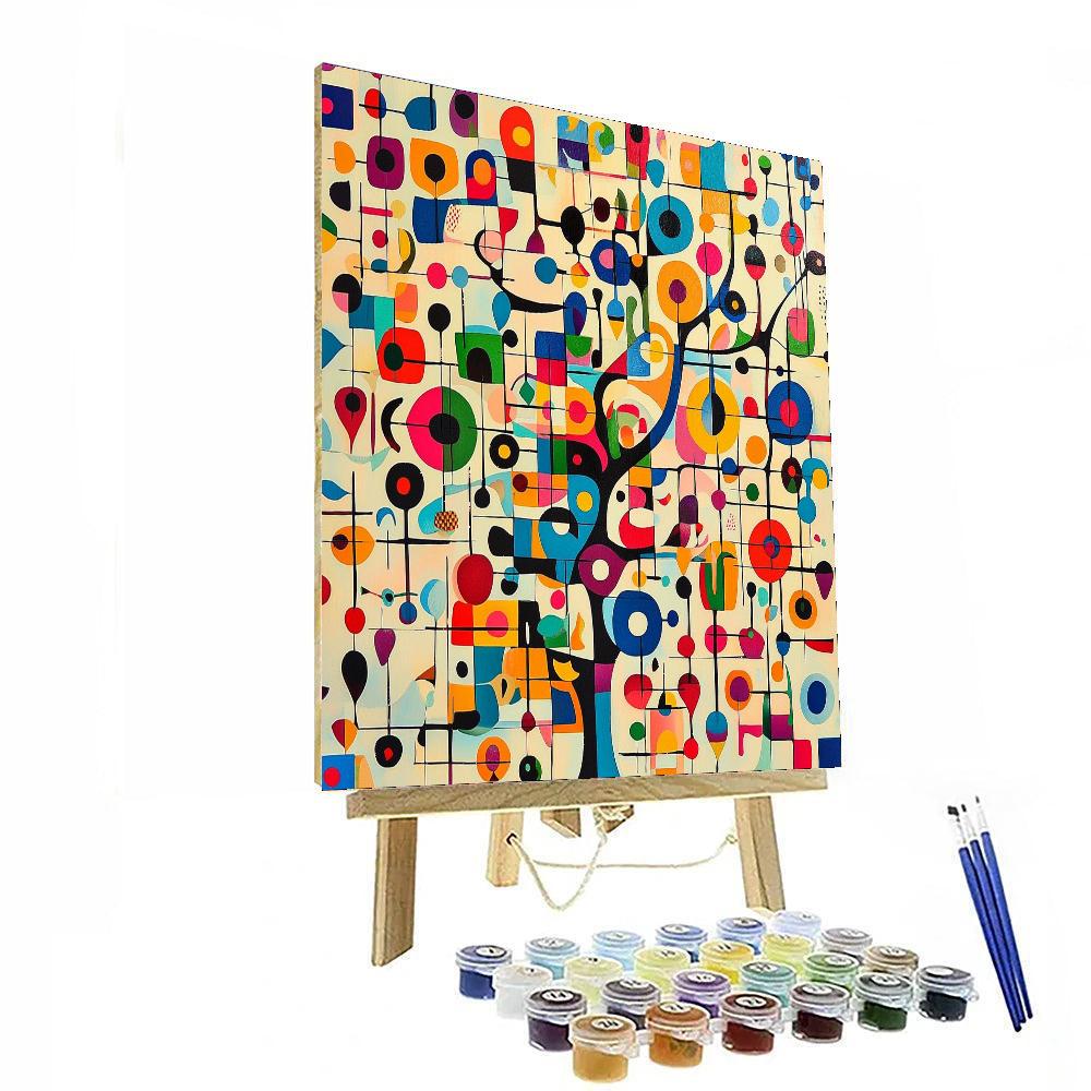 Joan Miró Inspired Floating Symbols  Paint By Color