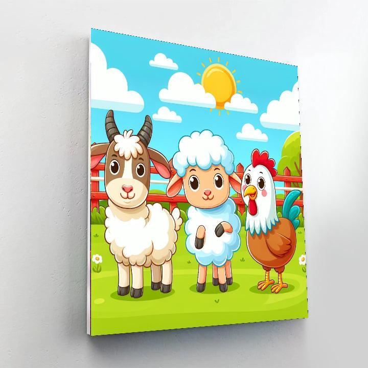 Petting Zoo Paint By Numbers Art