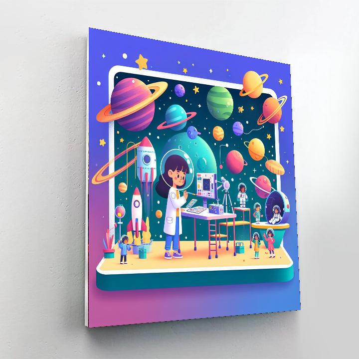Space Science Station Paint By Numbers Kits