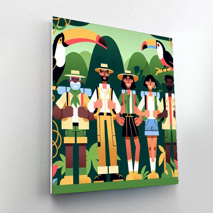 Explorer's Jungle Expedition DIY Paint By Numbers