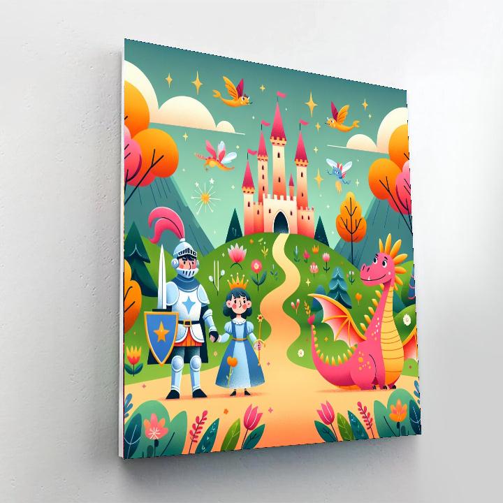 Colorful Fairy Tale Journey Number Painting