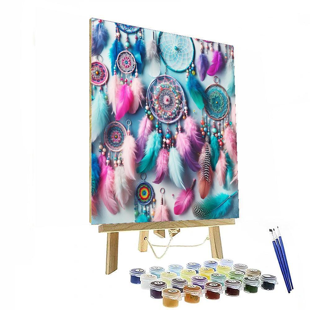 Whimsical Dream Catchers DIY Paint By Numbers