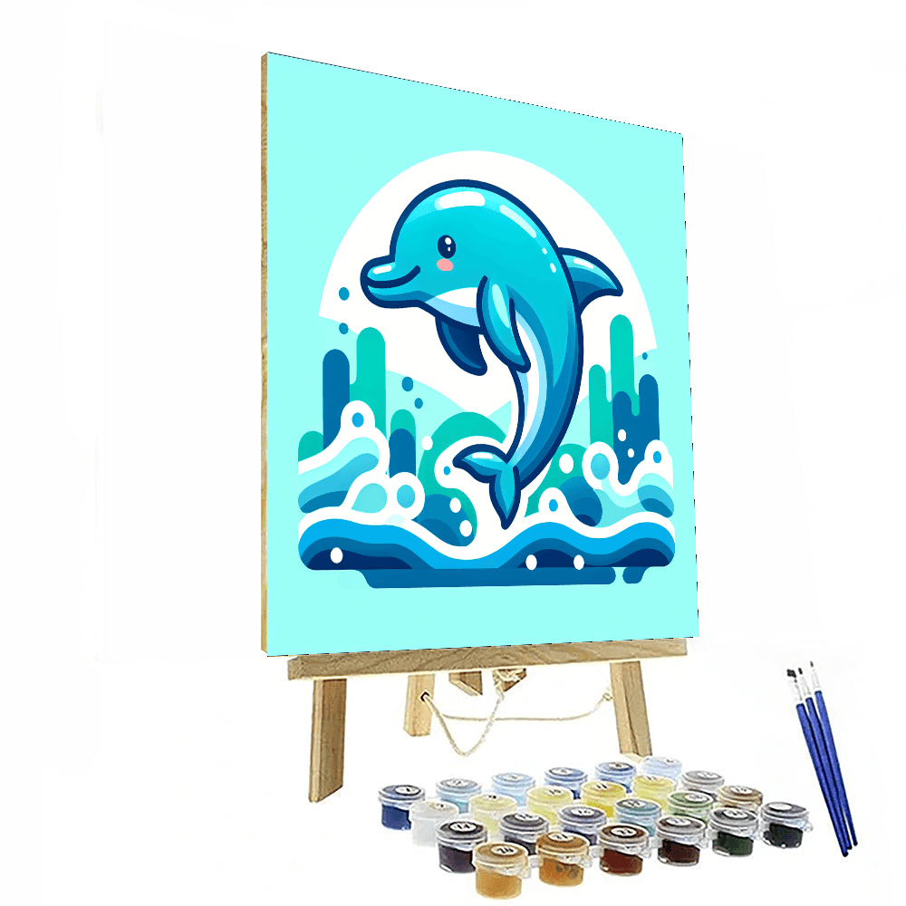 Dapper Dolphin Painting By Numbers Kit