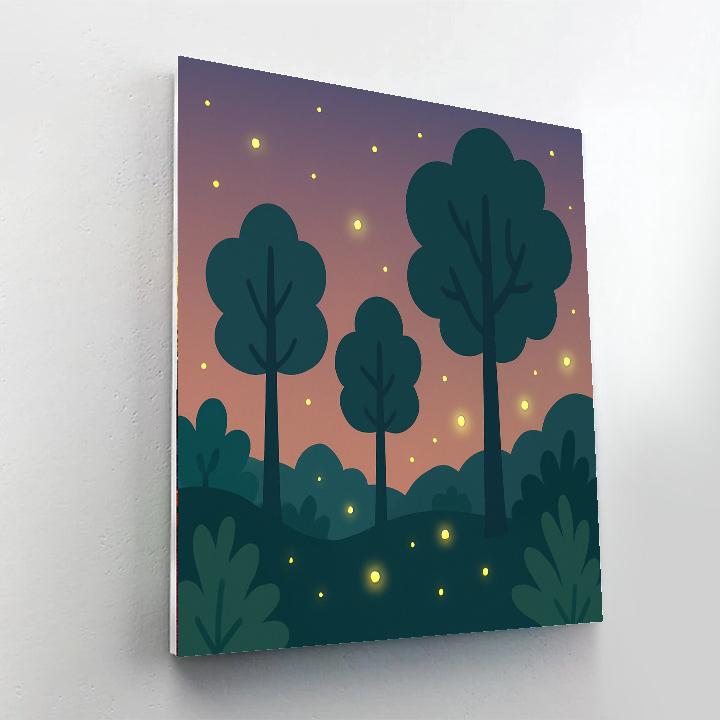 Luminous Firefly's Twilight Glow DIY Paint By Numbers