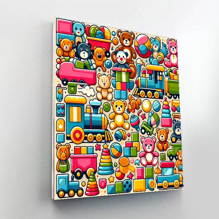 Toy Wonderland Number Painting