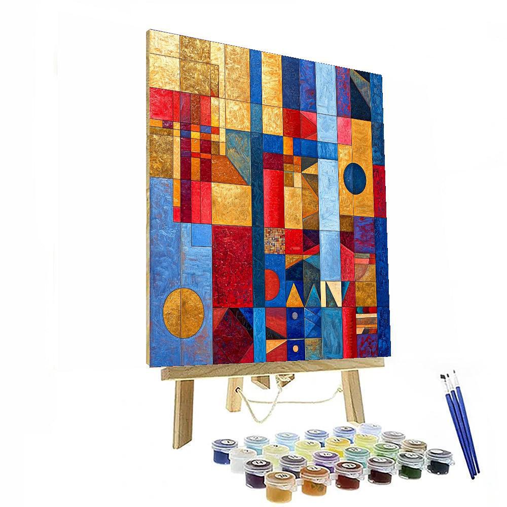 Wassily Kandinsky Inspired Cultural Patterns  Numbered Painting Kits