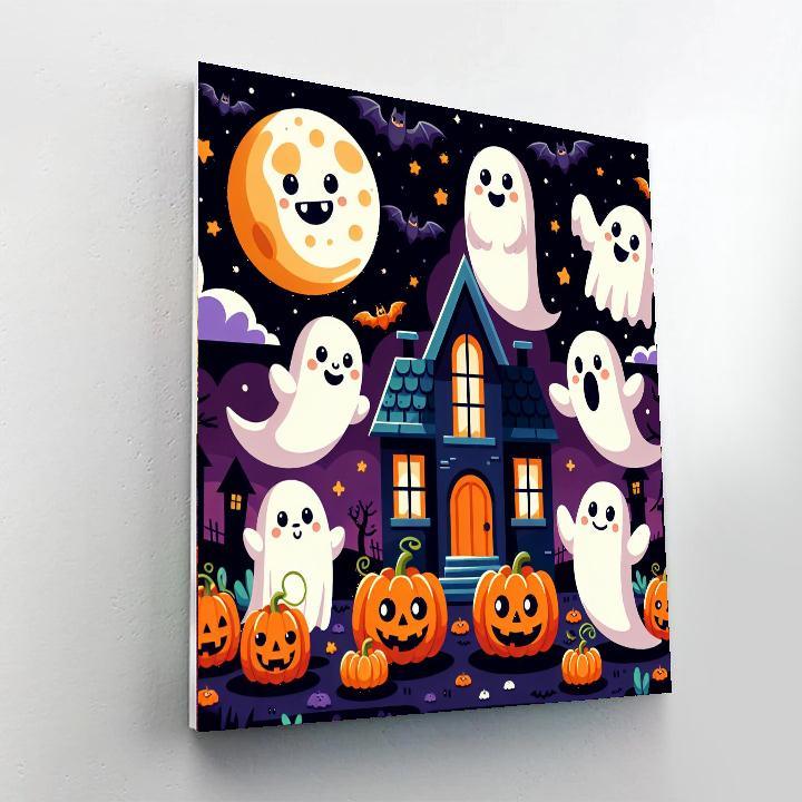 Spooky Fun Halloween Paint By Numbers Art