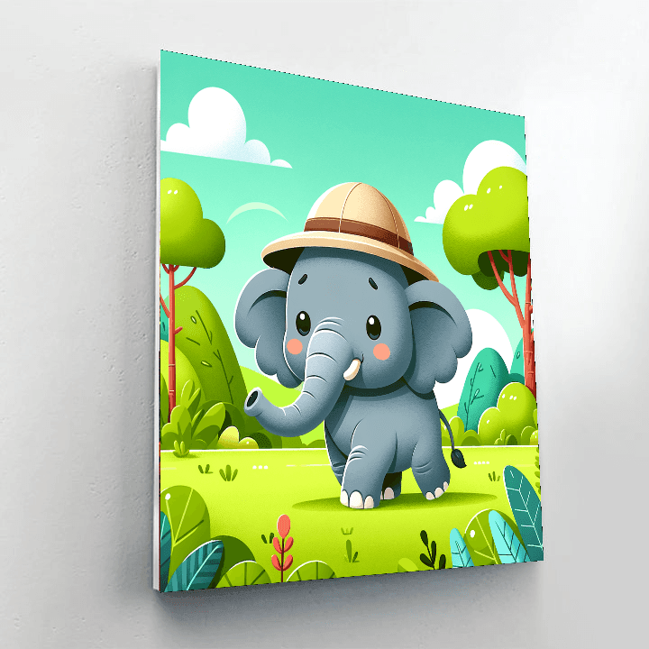 Exploring Elephant Safari Paint By Numbers Kits