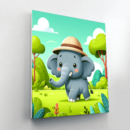 Exploring Elephant Safari Paint By Numbers Kits