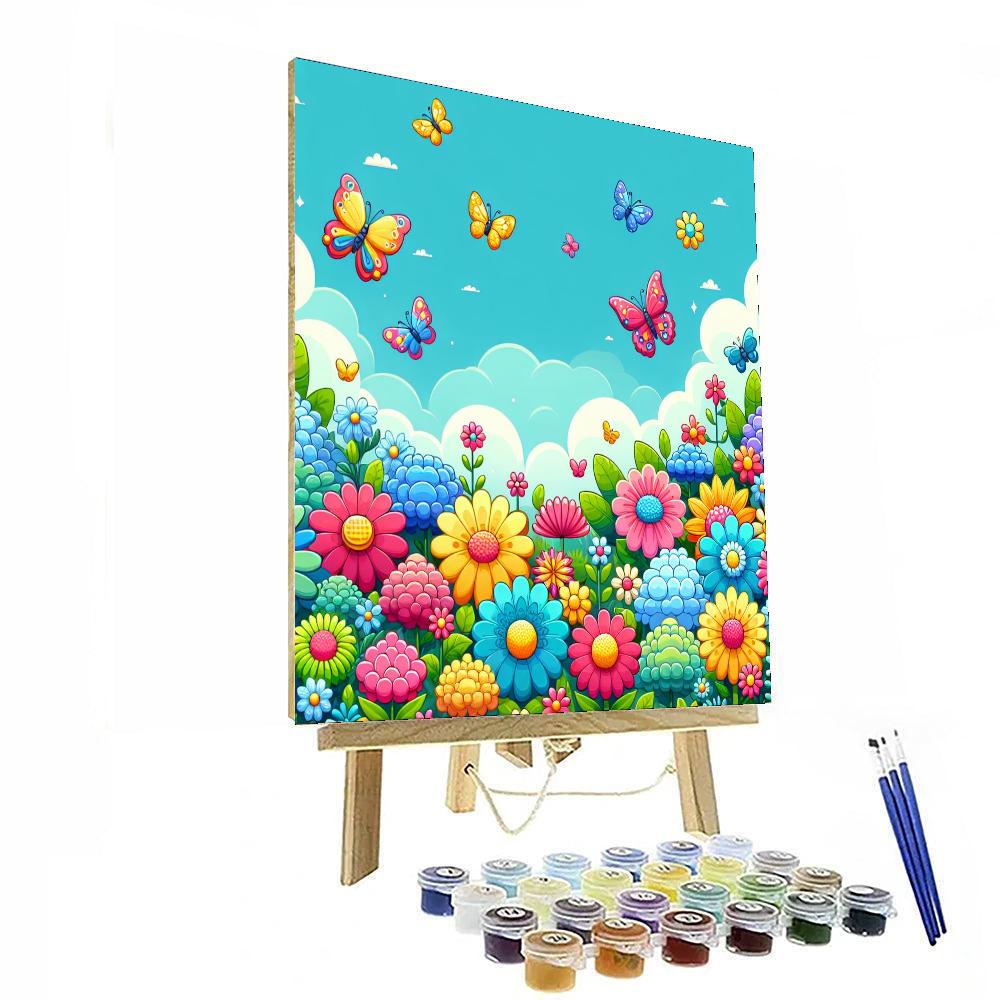 Rainbow Garden Celebration Paint By Color