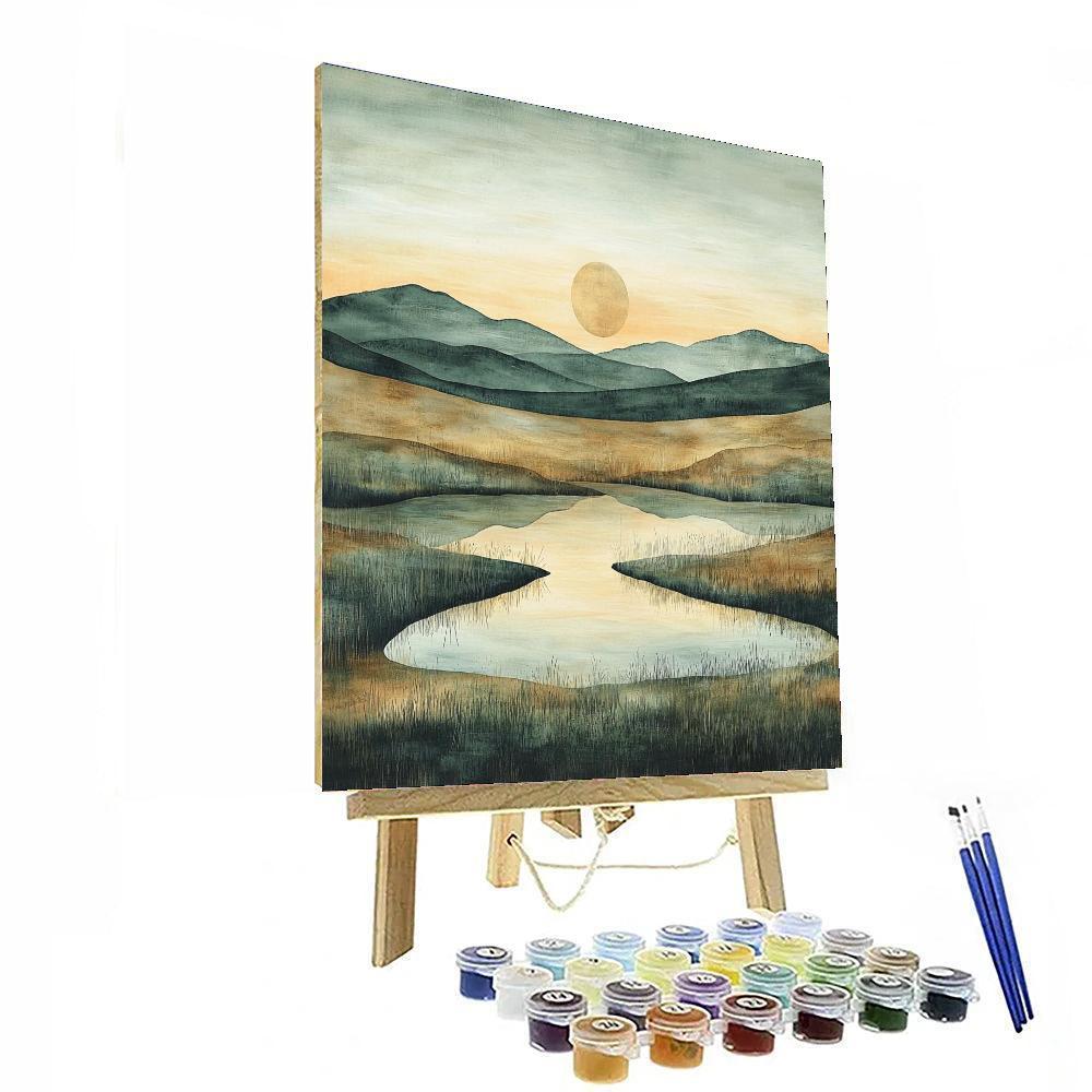 Nandalal Bose Inspired Serenity In Silence  Painting Number Kit