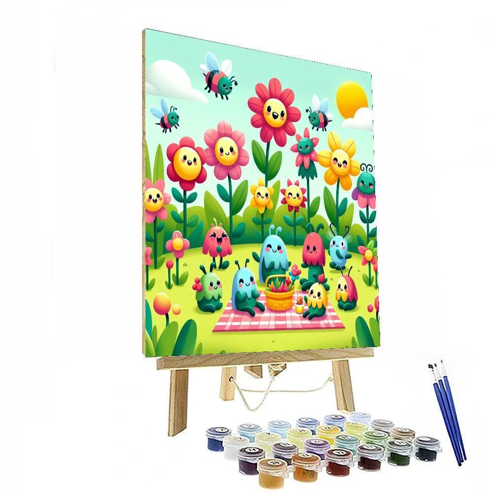 Giggling Garden Picnic Numbered Painting Kits