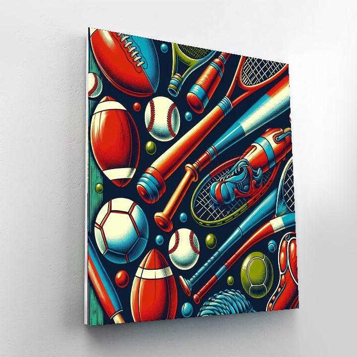 Vintage Sports Adventure Paint By Numbers