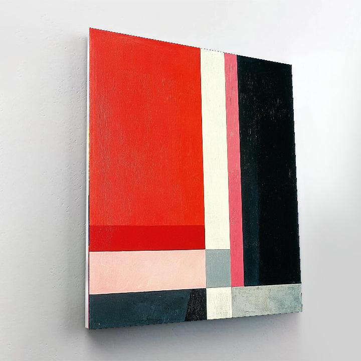 Kazimir Malevich Inspired Color Field Exploration  Painting Number Kit