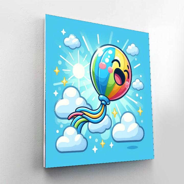 Bubbly Balloon Adventure Number Painting