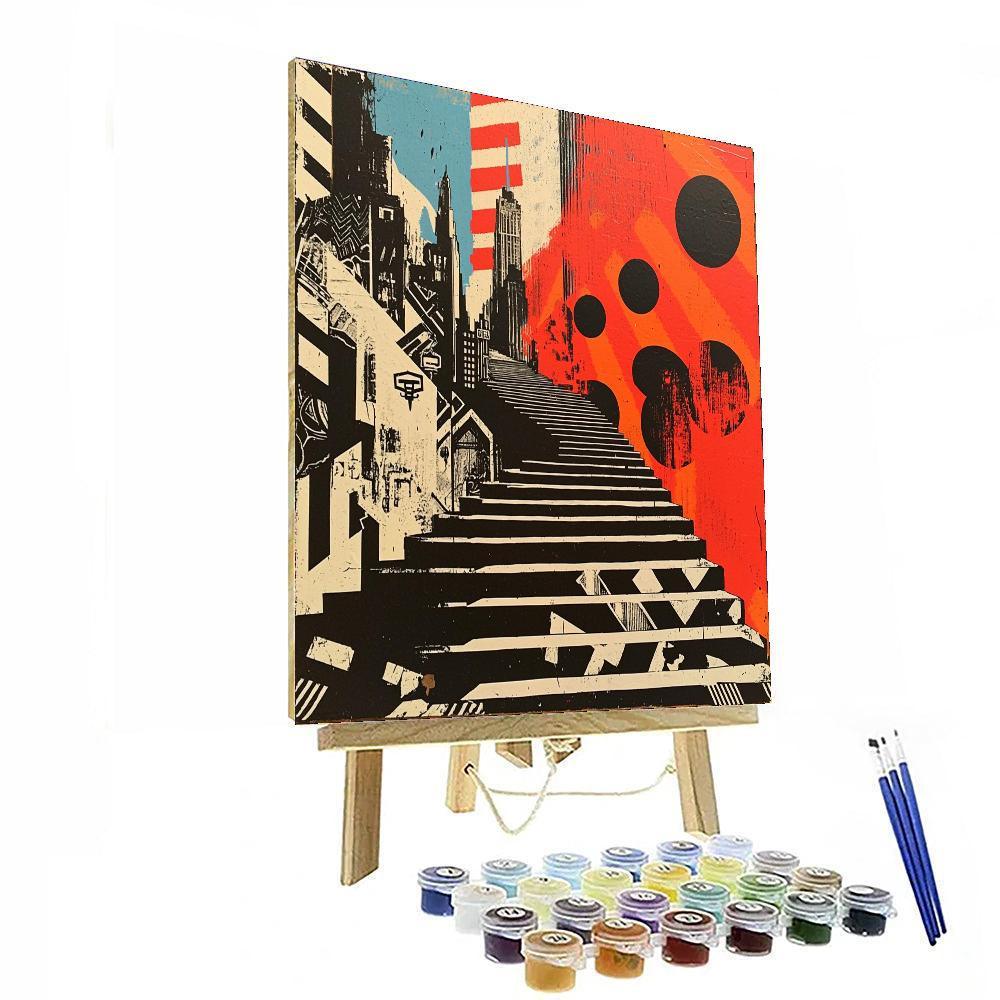 Banksy Inspired The Silent Observer  Painting By Numbers Kit