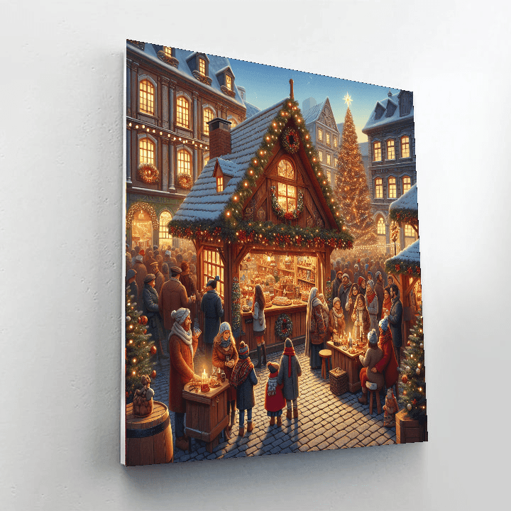 Bonn Christmas Market DIY Paint By Numbers