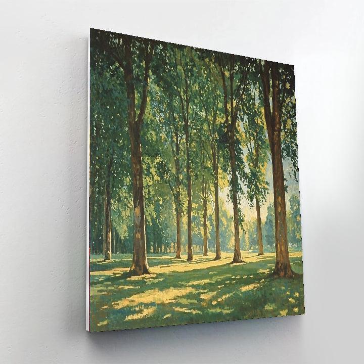 Paul Cézanne Inspired Light Through The Trees  Painting By Numbers Kit