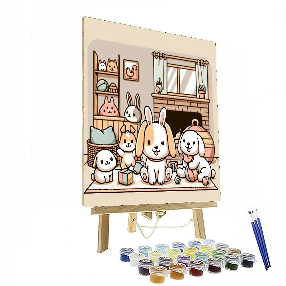 Cuddly Critters Cozy Home Paint By Color