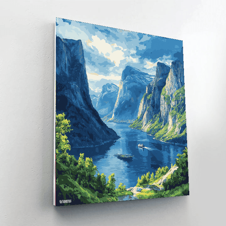 The Fjords Of Norway Paint By Numbers