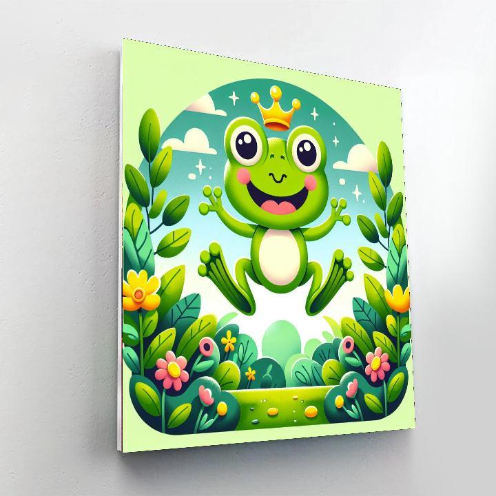 Bouncing Frog Prince Paint By Color