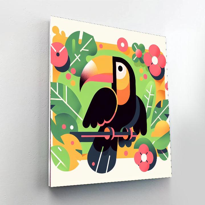 Tropical Toucan Tale Numbered Painting Kits