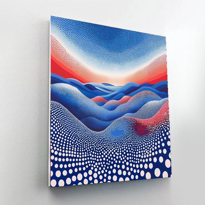 Yayoi Kusama Inspired Dreamscape Of Dots  Paint By Number