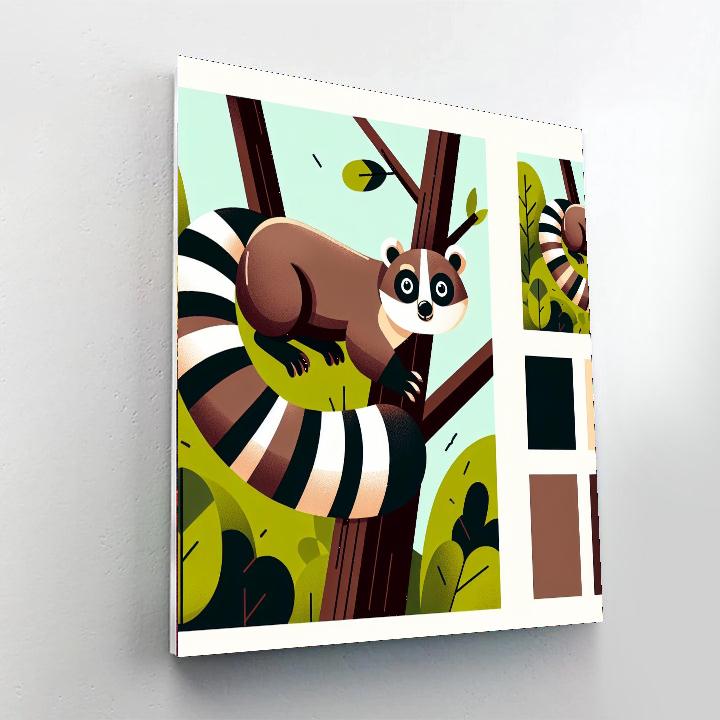 Clever Coati Paint By Numbers Art