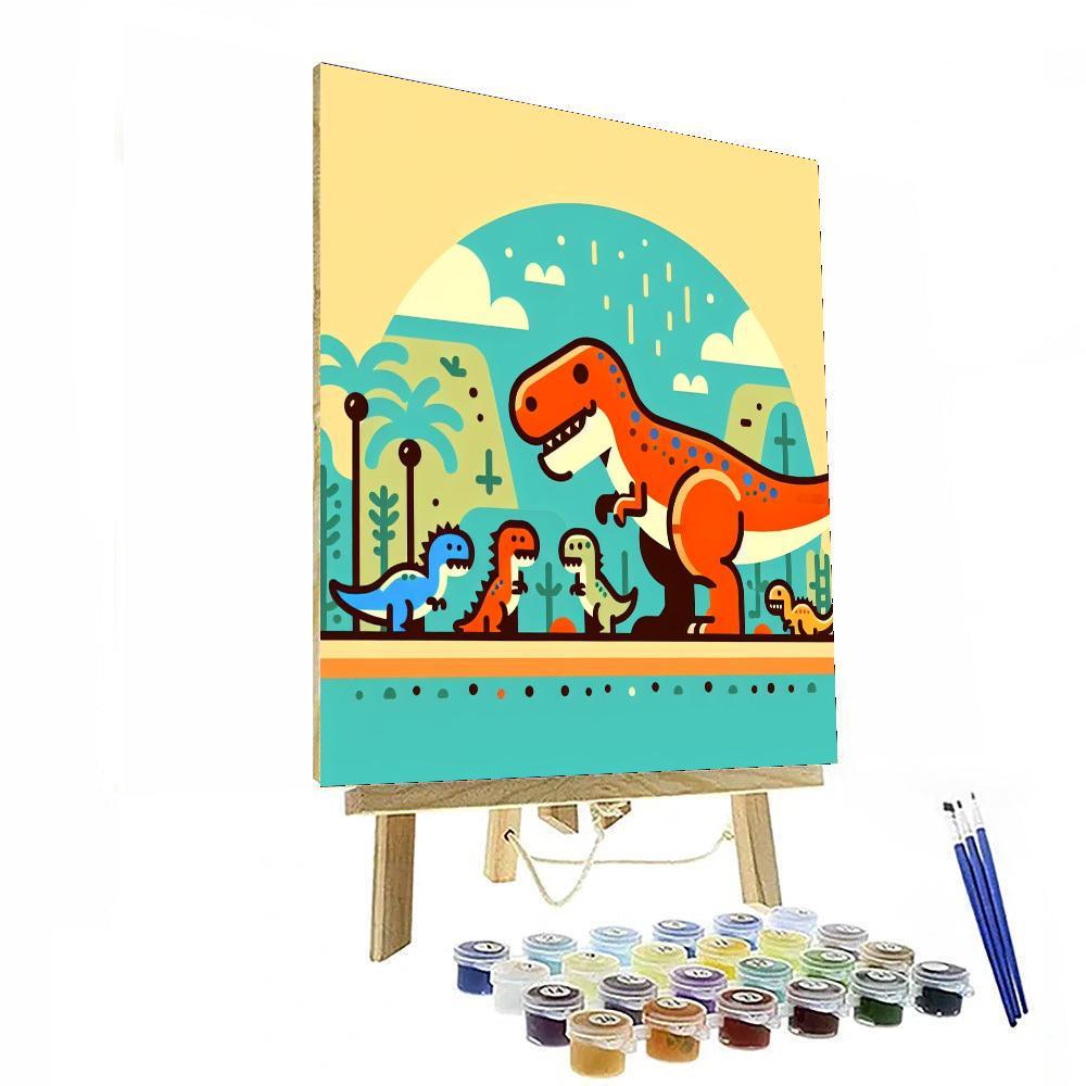 Dinosaur Kingdom Adventure Paint By Color