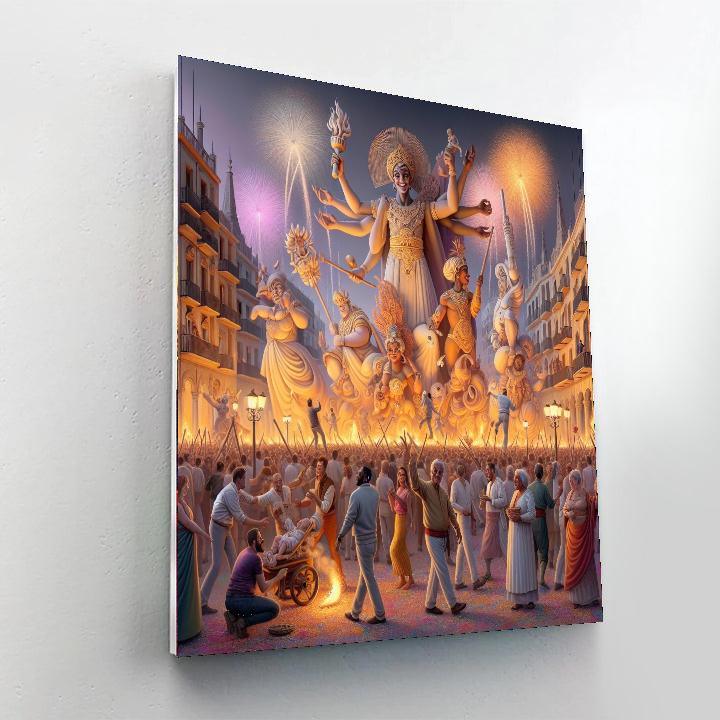 Valencia Las Fallas Paint By Numbers Art