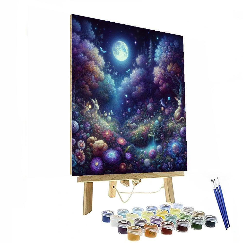 Enchanted Garden Night DIY Paint By Numbers