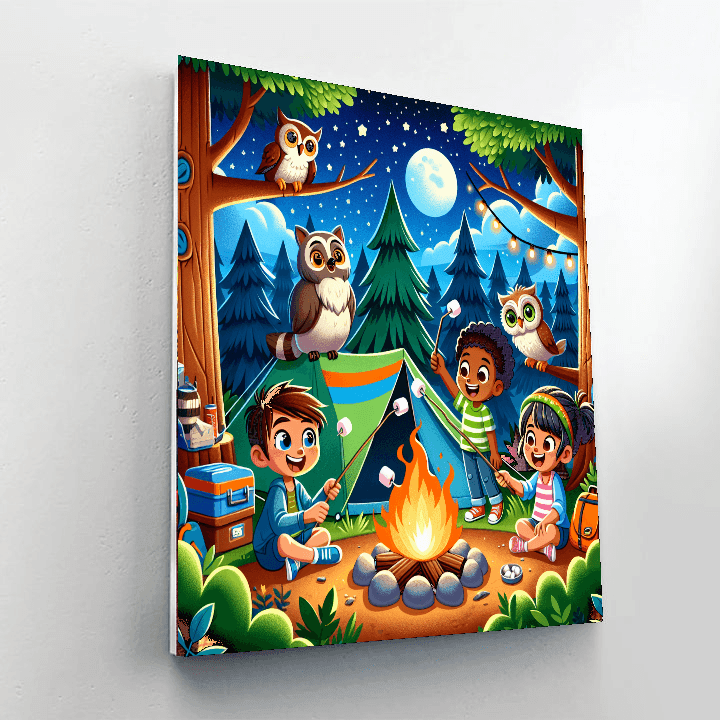 Joyful Camping Trip Paint By Color